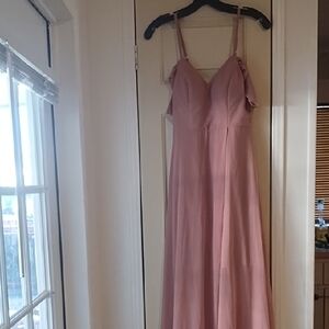 Chic Strapless Pink Dress